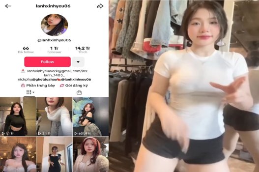 Video sex Tiktoker Lanhxinhyeu06 BJ làm tình đỉnh cao